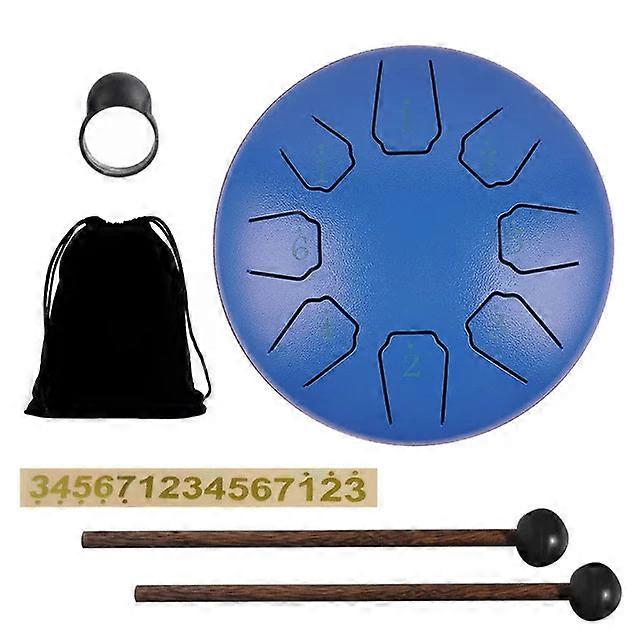 Steel Tongue 6 Inch 8 Notes Hollow Music Ethereal Yoga Meditation Drum Percussion Instruments Gifts