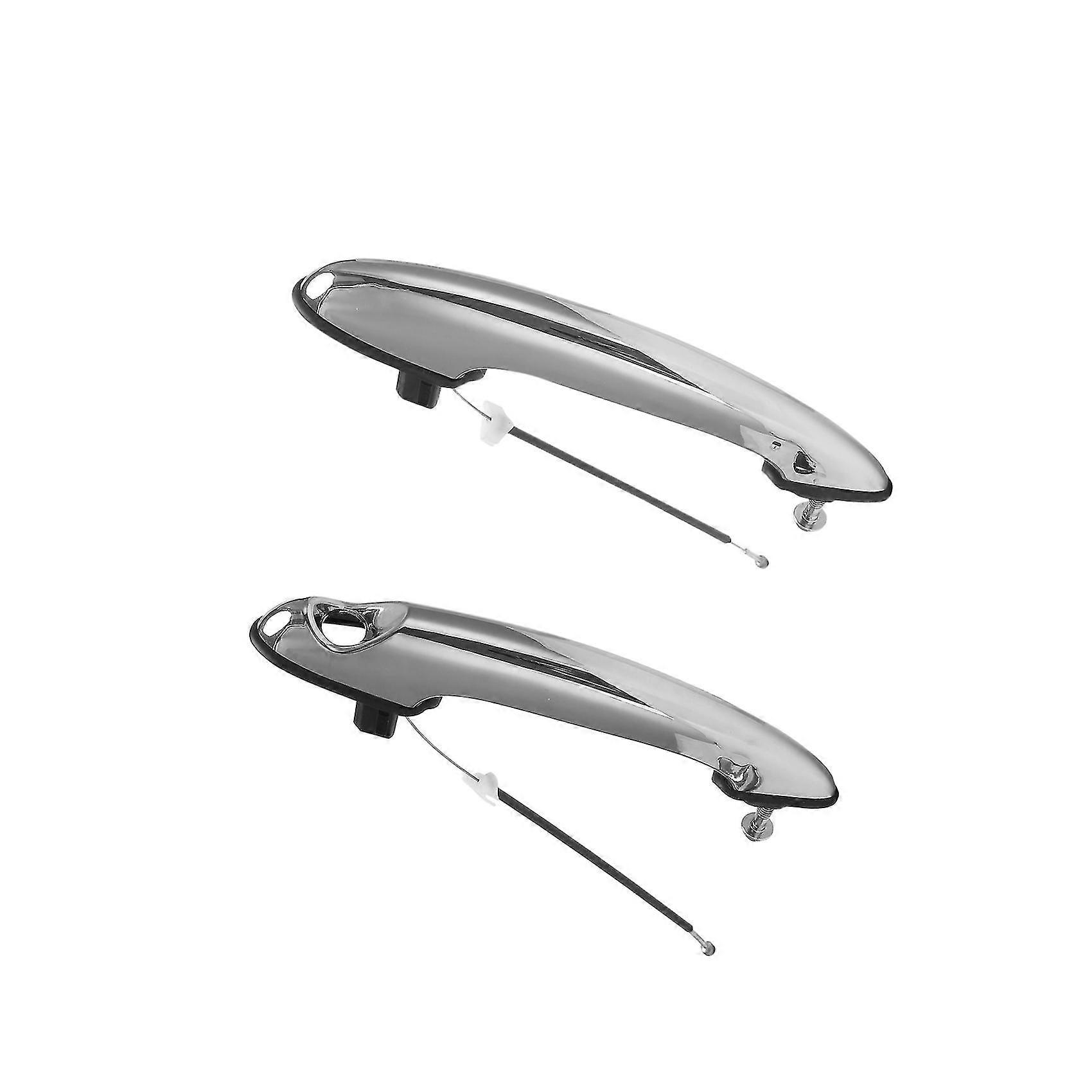 Car Left + Right Outside Door Handle Chrome For Mini Cooper 2002-2015
