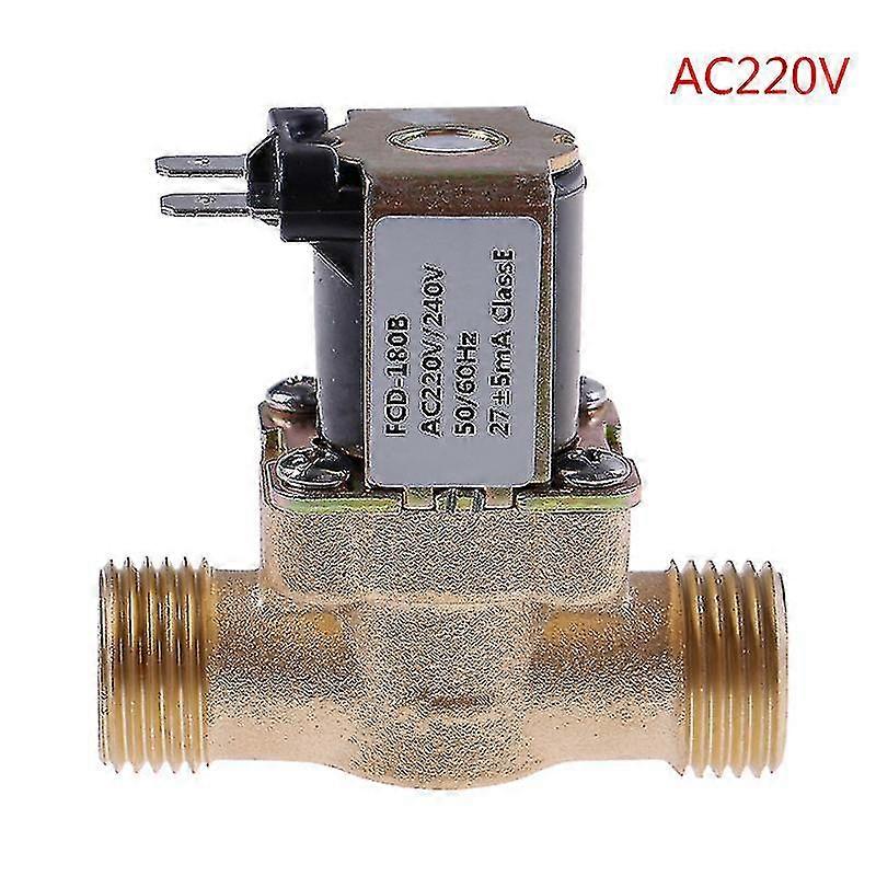G1/2'' Brass Electric Solenoid Valve Dc 12v 24v Ac220v For Solar Water Heater