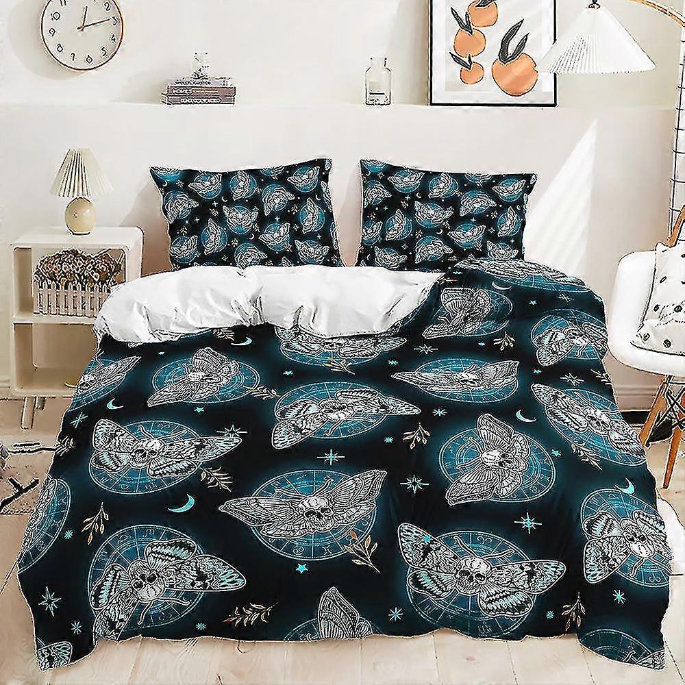 H15 Nová 3D tištěná lebka 2/3ks ložní prádlo sada přikrývka přikrývka povlak na polštář halloween nejlepší dárek