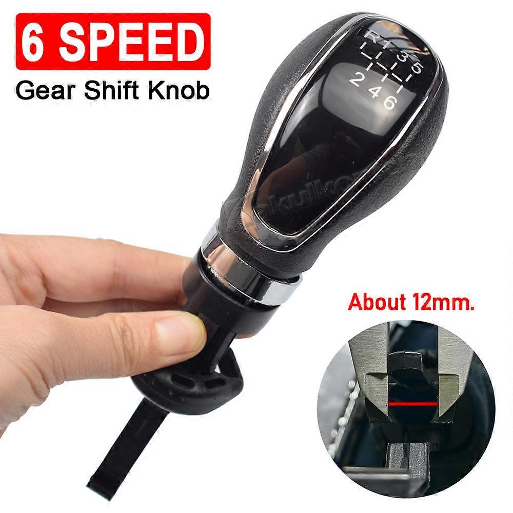 55565904 For Buick Excelle GT/XT OPEL ASTRA 2009-2014 Manual 5 6 Speed Gear Shift Knob Lever & Boot Gaitor Black Leather Set