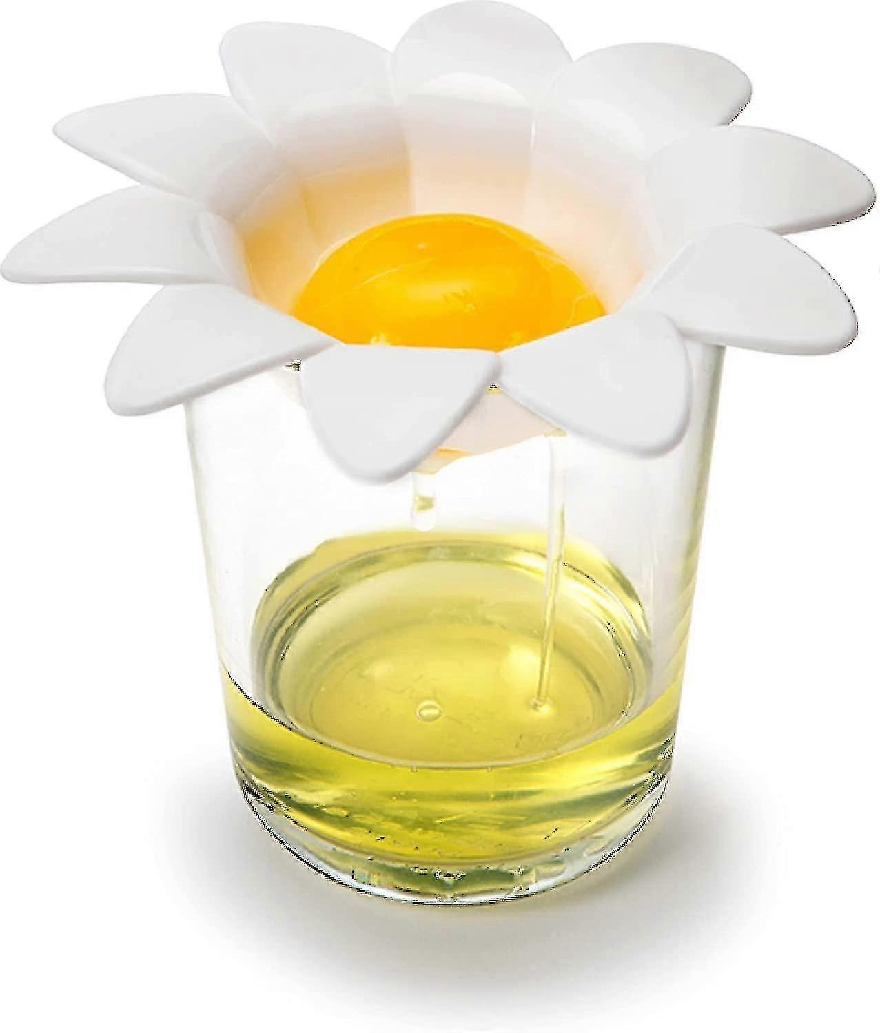 Dww-discount Plastic Egg Separator, Egg White Yolk Divider Kitchen Gadgets Baking Tools Egg Extractor, Cute Flower Design