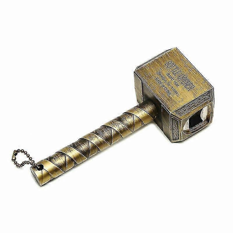 Silver Beer Bottle Opener Multifunction Hammer Thor Shape Long Handle Bottle Opener