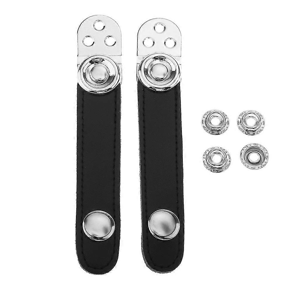 アコーディオン7.4cm-良いための金属延長フィルム付きブラックアコーディオンベローズストラップ