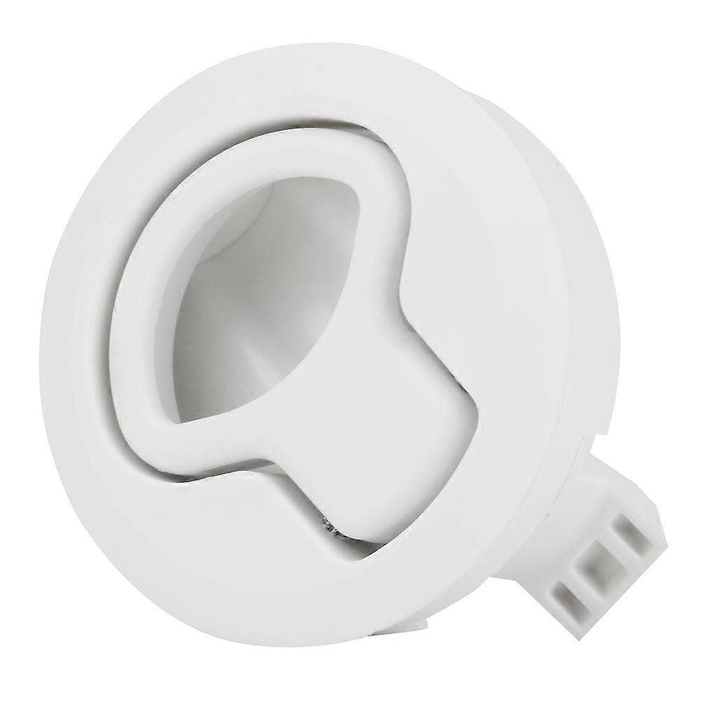 Plastic Flush Pull Hatch Latch Slam Latch for RV Marine Boat RV White