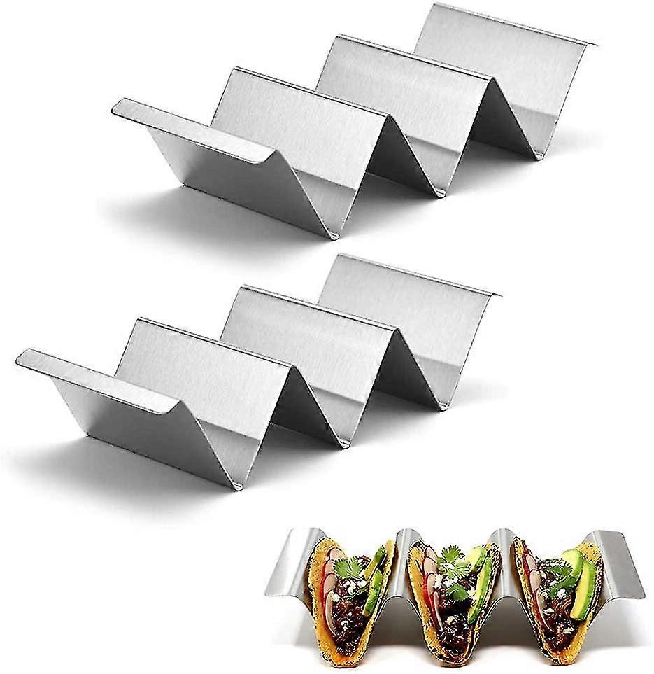 2 pcs durable taco stand for serving or as a taco shell shape
