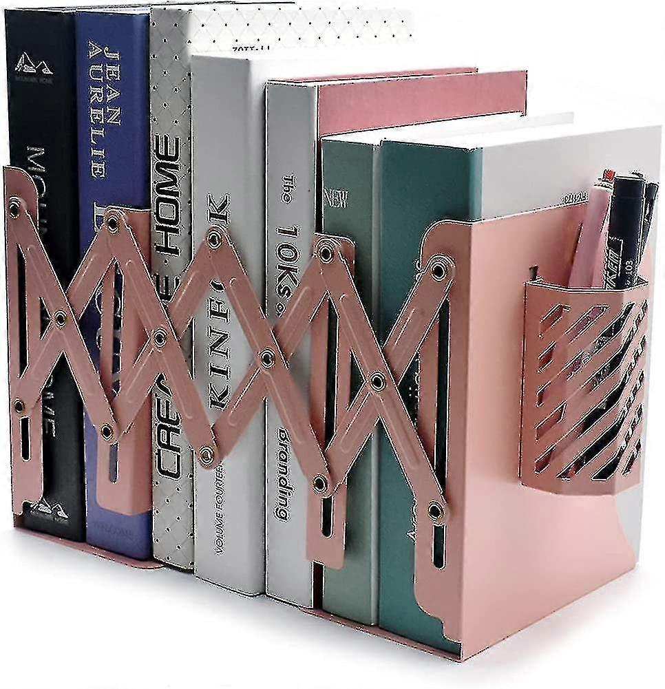 Adjustable Book Ends. Bookends Book Holders For Shelves. Desk Magazine File--