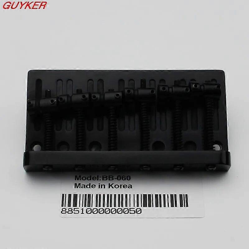 Nový 6-strunový elektrický basgitarový mostík v čiernom chróme BB060