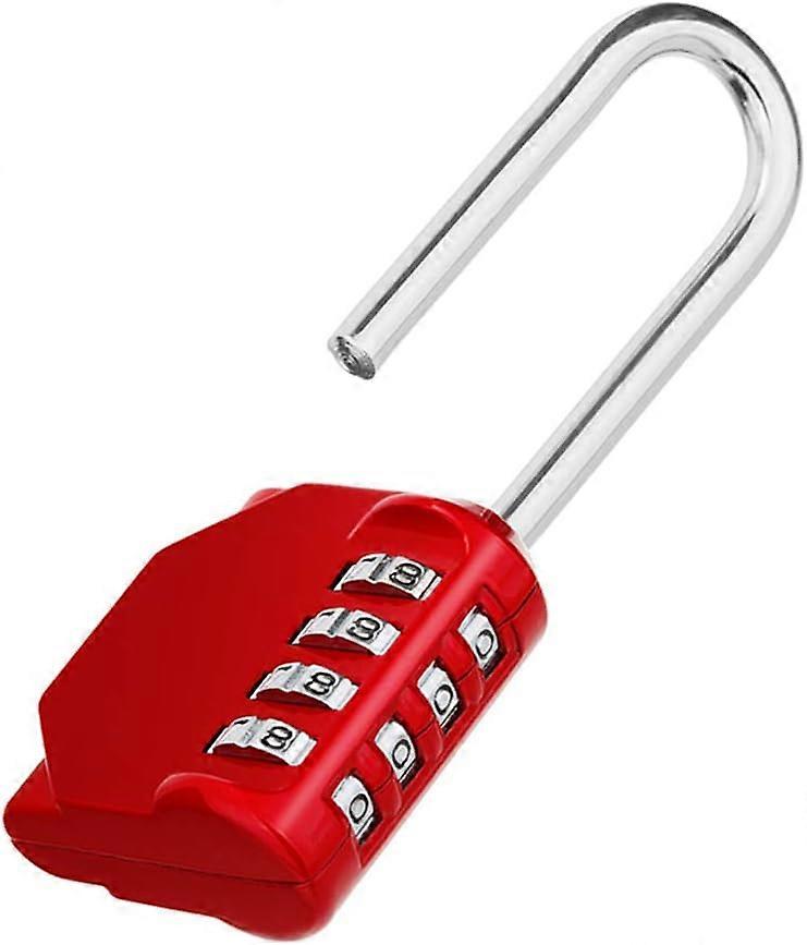 Long Locker Sports Locker Yhdistelmä riippulukko 4-numeroinen yhdistelmä Lukko Escape Game Red,2024 Ping