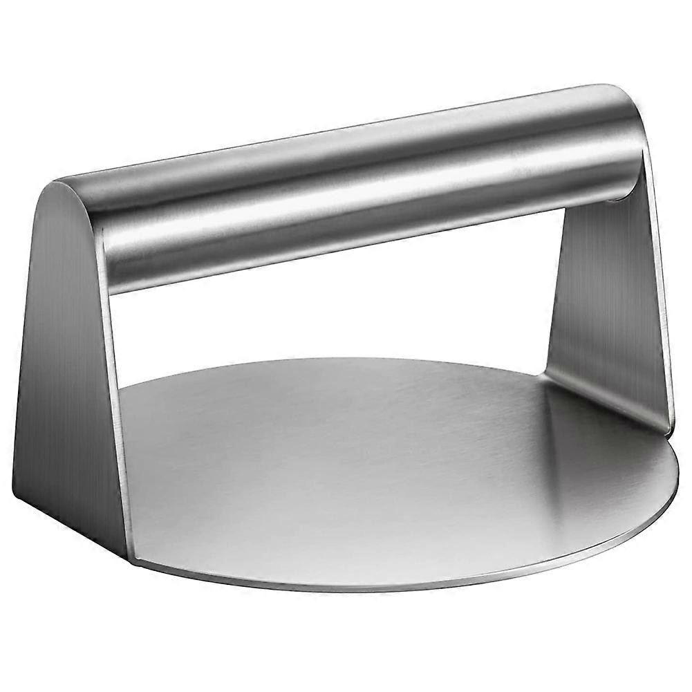 Stainless Steel Burger Press Round Smash Burger Press with Handle for Flat Top Grill Cooking, Grill