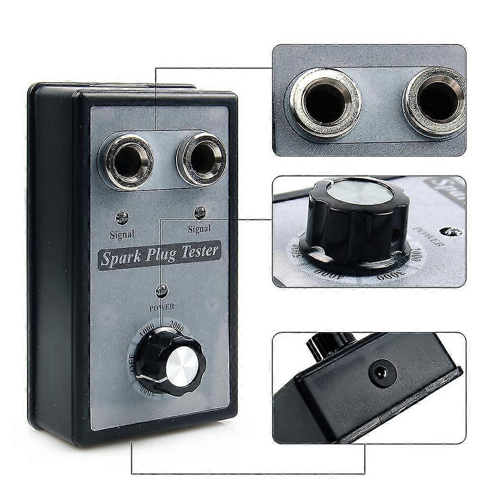 Auto Vehicle Car Spark Plug Tester With Adjustable Double Hole Detector Ignition Plug Analyzer Adapter