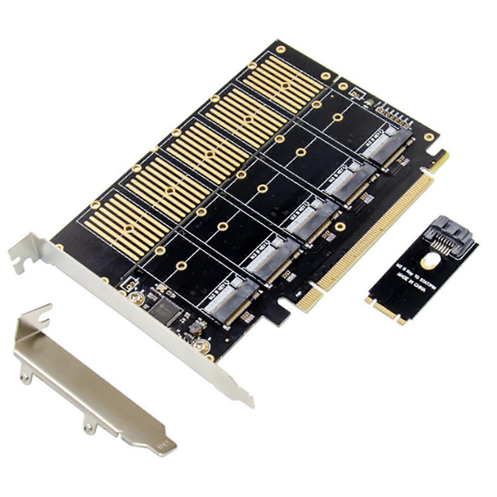 5 Port PCIE auf M2 Mining Adapter PCI für Express X16 für M.2 NGFF Sata Riser Ex