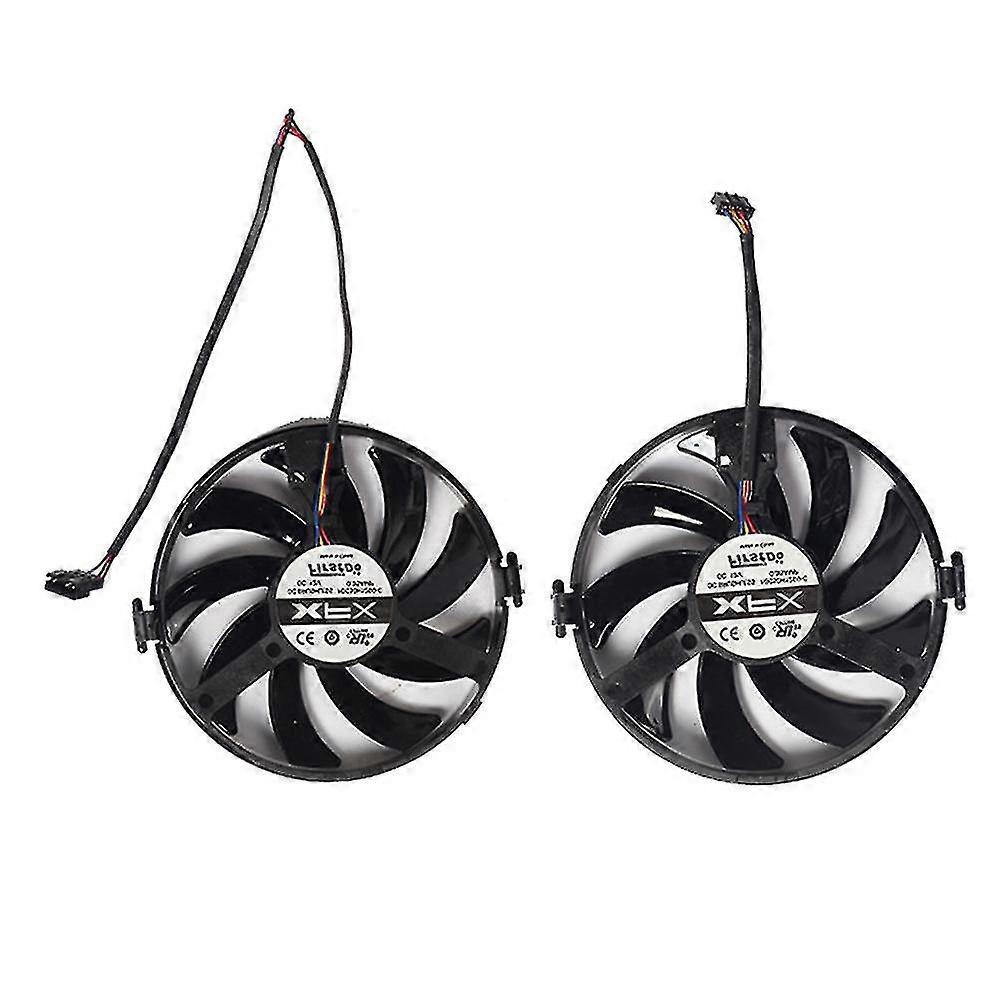 Xfx 2pcs Fdc10h12s9-c Cooling Fan For Radeon Xfx R9 380 370 370x 380x