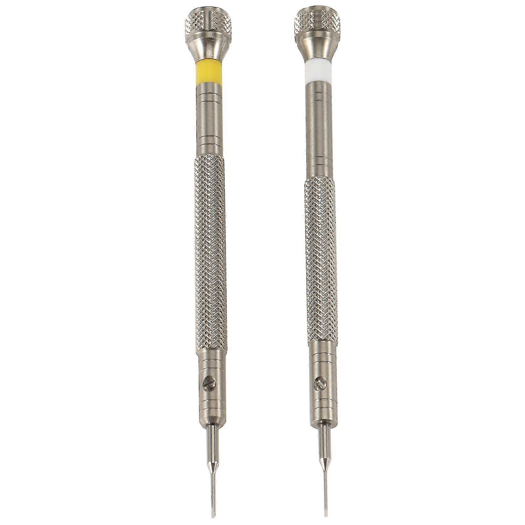 2pcs/lot 0.6mm,0.8mm Flat Type Watch Repair Screwdrivers,watchmaker Repair Tools Set Screwdrivers