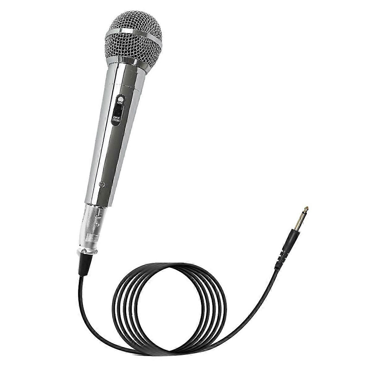 Professional Condenser Mic Handheld Microphone KTV Singing Stage Performance Wired Microphone