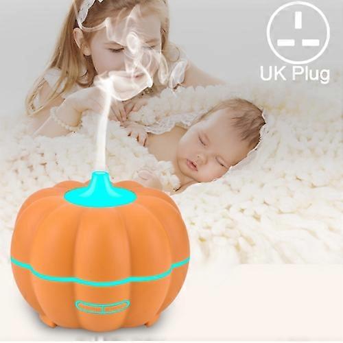 300ml Pumpkin Ultrasonic Air Humidifier Aroma Essential Oil Diffuser with 7 Color Changing Lights