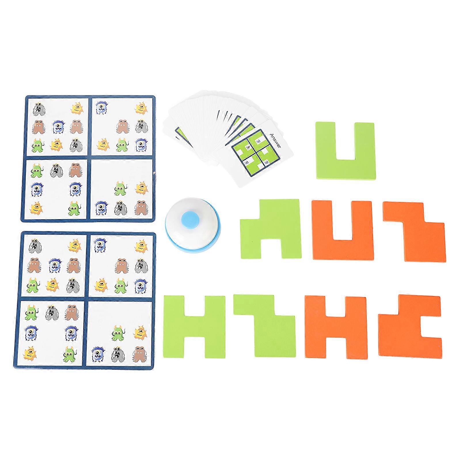 Brain Training Wooden Counting Matching Puzzle Game Educational Puzzle Toys for Boys Girls
