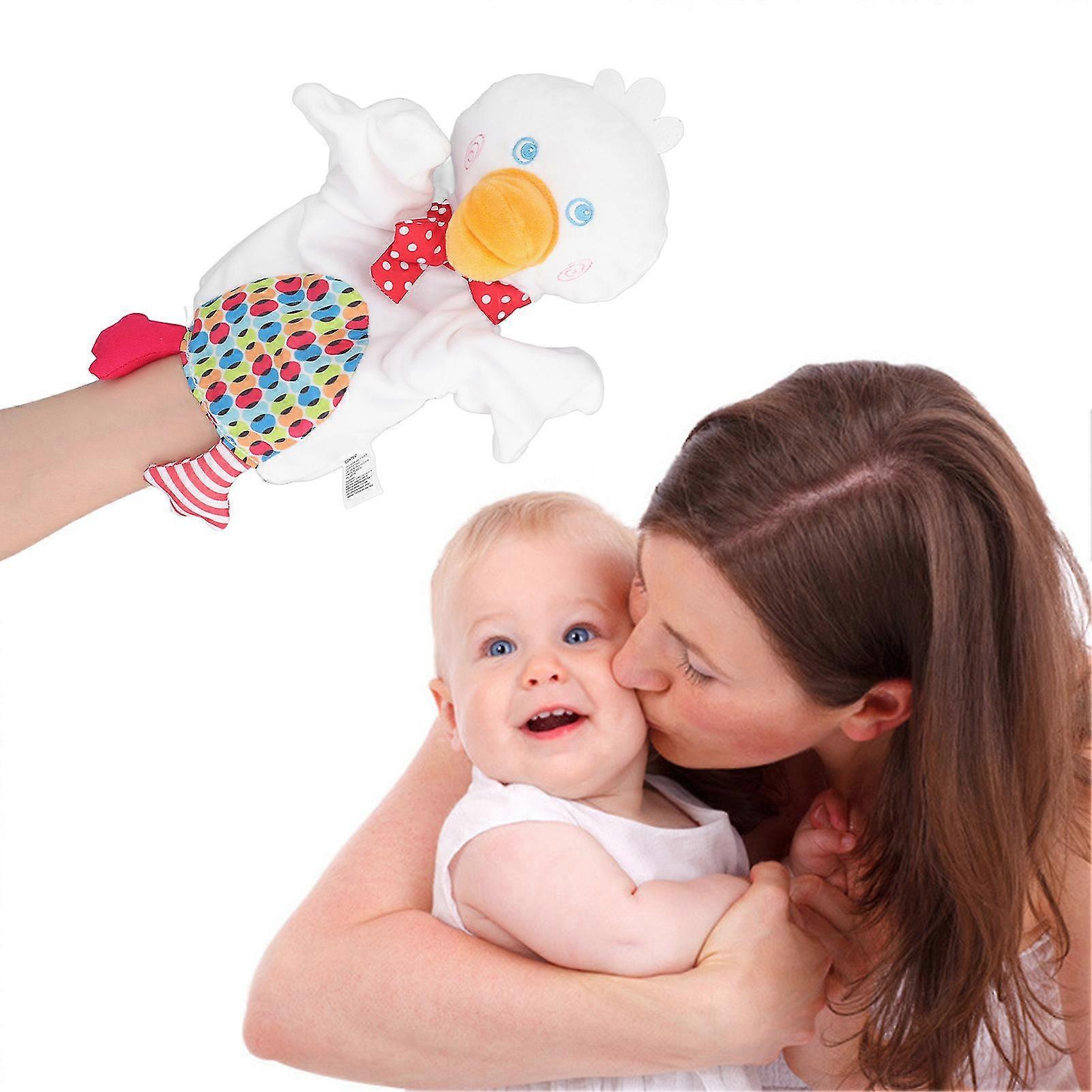 Kids Hand Puppet Soft Plush PP Cotton Animal Hand Puppet for Parent Child Interaction Frog