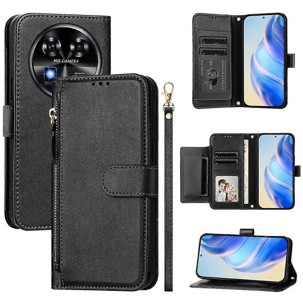 Zipper Wallet Leather Case For Oukitel C37
