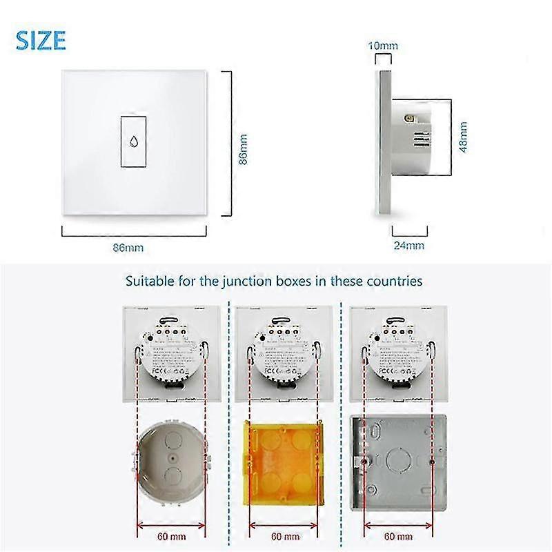 Wifi Boiler Water Heater Switch Tuya Smart Life App Remote Control Timer Voice Control For Google H