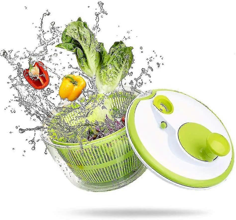 Salad Spinner, Fruit And Vegetable Dryer, Drying And Draining Salad Spinner