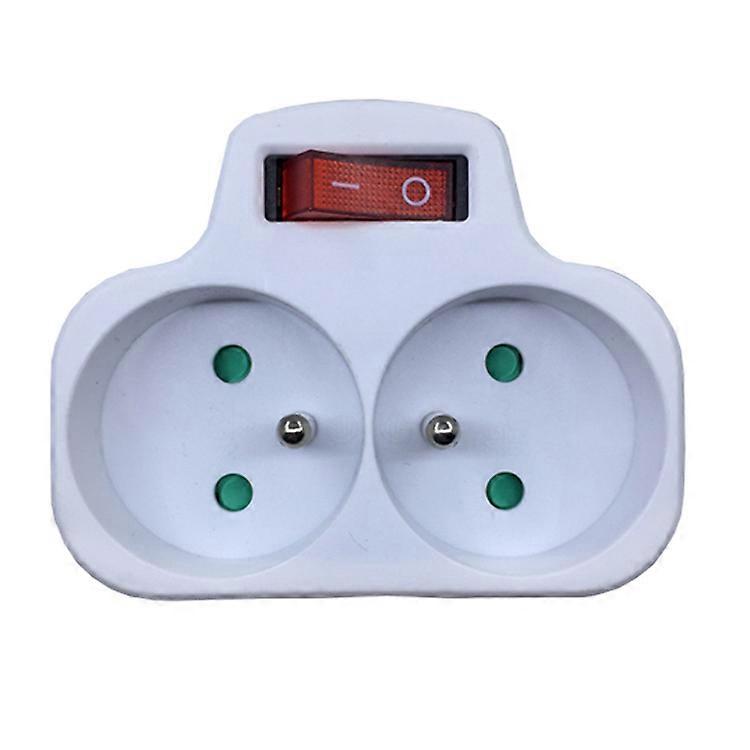 Electrical Sockets with Switch, 2-in-1,16A,230V,White