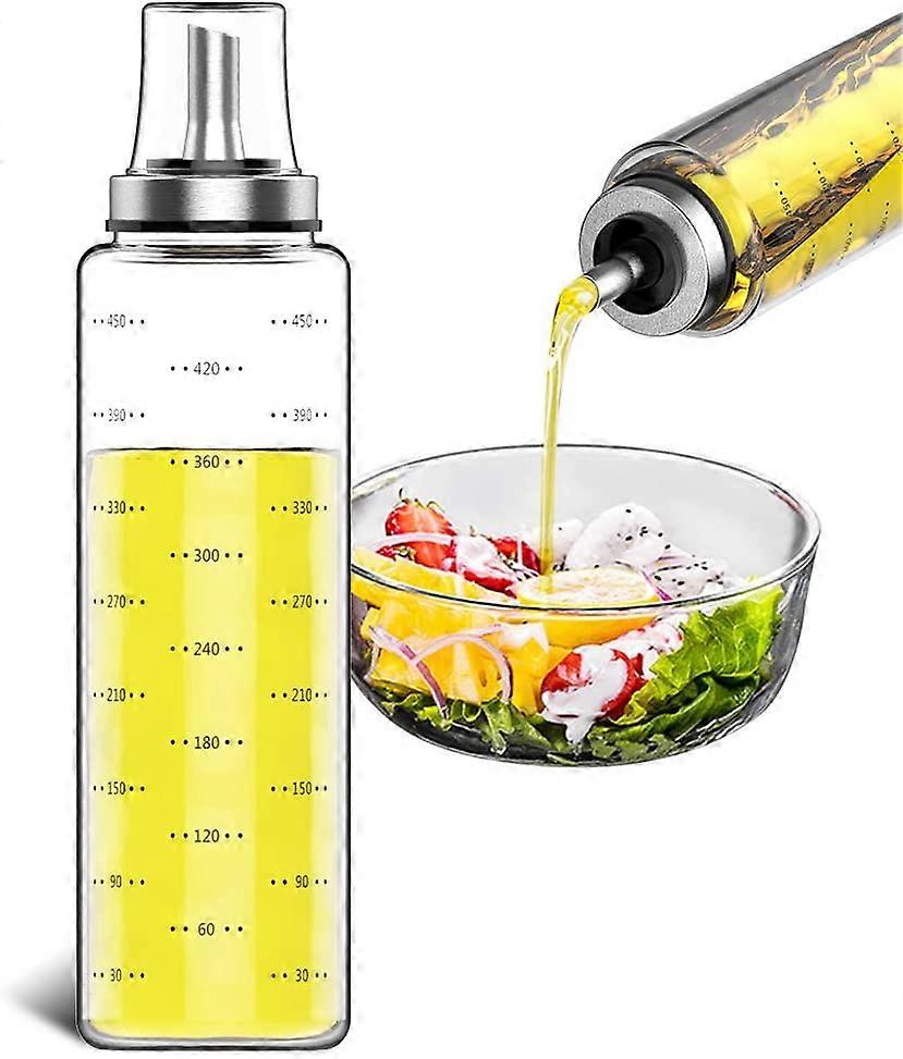 500ML oliedispenser med vægt, olivenoliedispenser med tragt køkkenoliedispenser