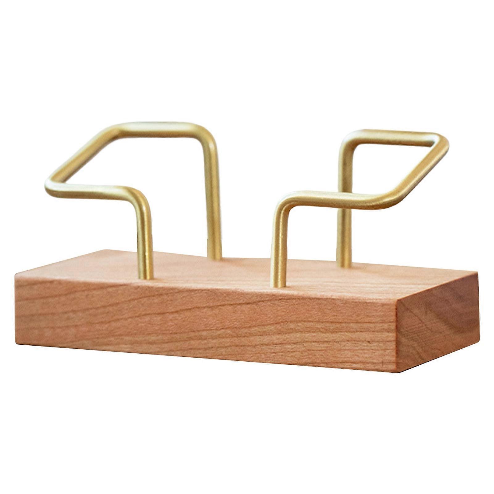 Business Card Holder Desktop Wooden Card Display Holder Durable Stylish Business Card Stand for Office KAESI