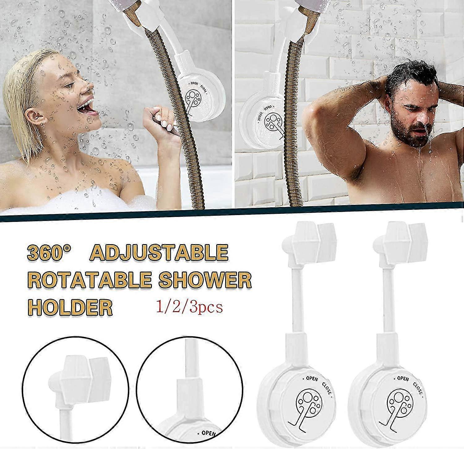 Handheld Shower Head Holder, Universal Adjustable Shower Bracket White