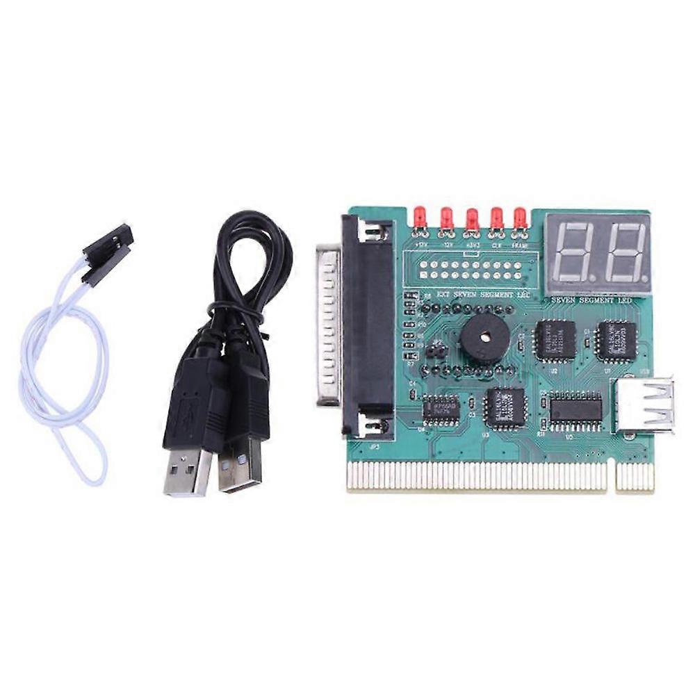USB PCI PC Motherboard Diagnostic Analyzer POST Card with 2 Digit Error Code Display for Laptop PC