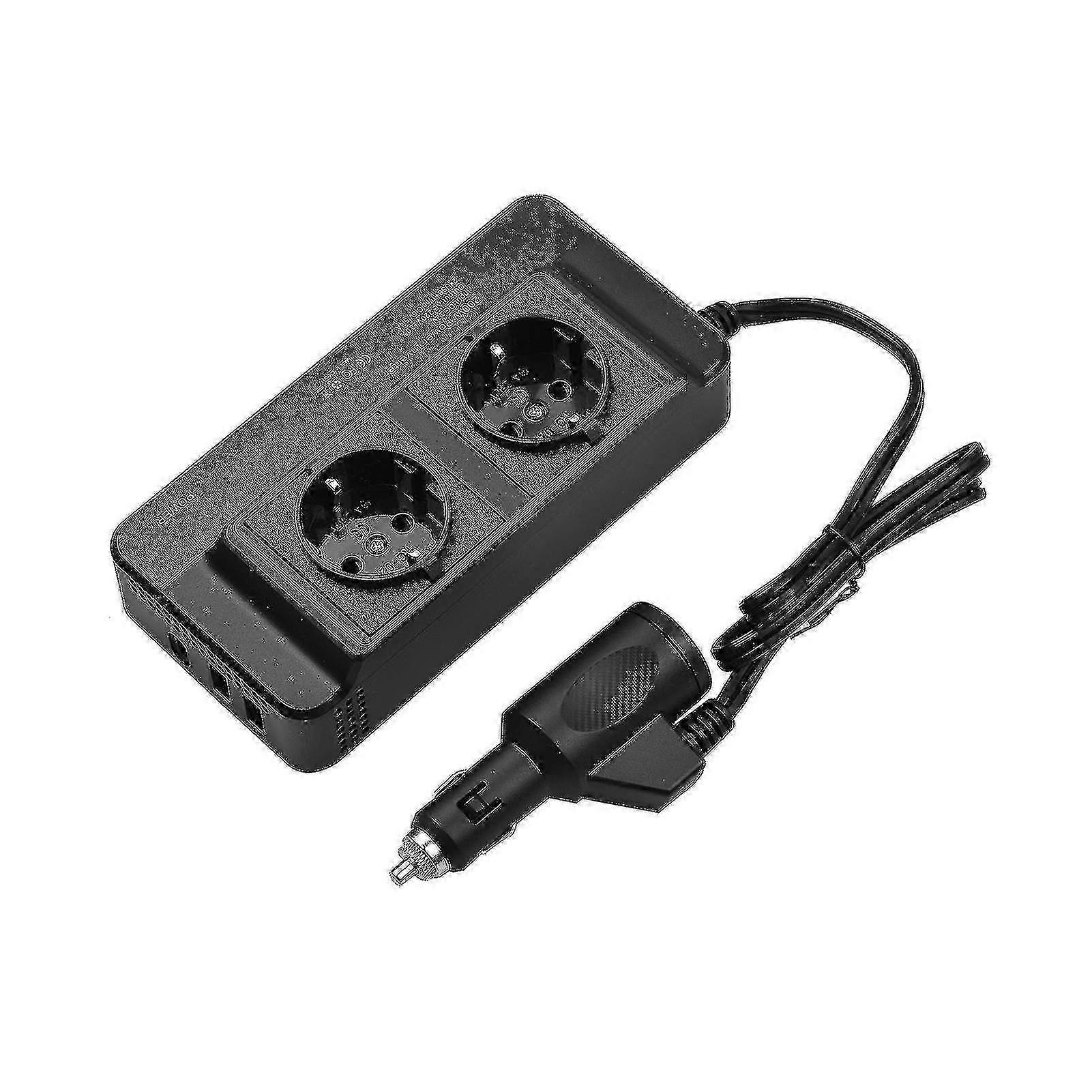 200w Wechselrichter Portable Dc 12V To Ac 220V / 110V Auto Inverter Power Converter Transformator mit zwei Steckdosen und USB-Anschlüssen für Auto Rv