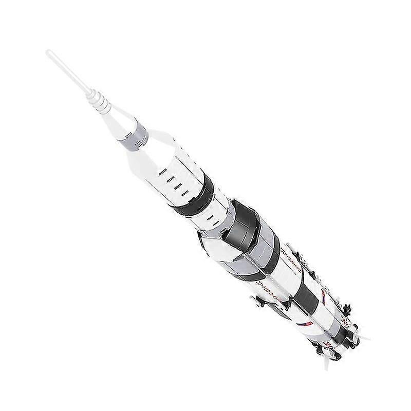アポロサターンV Moc航空宇宙モデルビルディングブロックスペースロケットのアイデアレンガ子供のための教育玩具誕生日クリスマスギフト