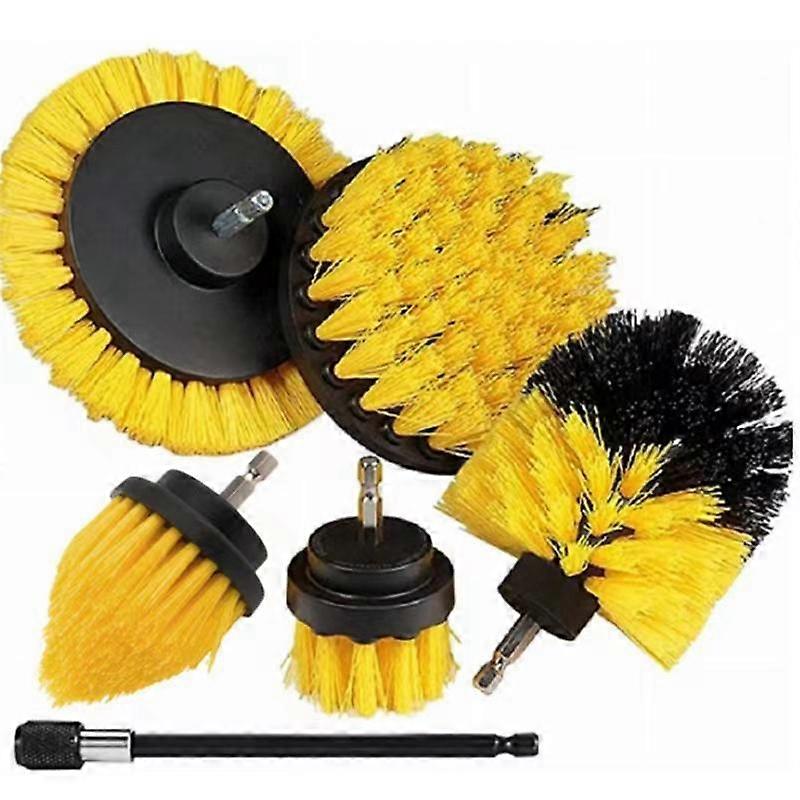 Attachment Set Power Scrubber Brush with 1Pcs Extend Long Attachment, Drill Scrub Brush for Cleaning,B