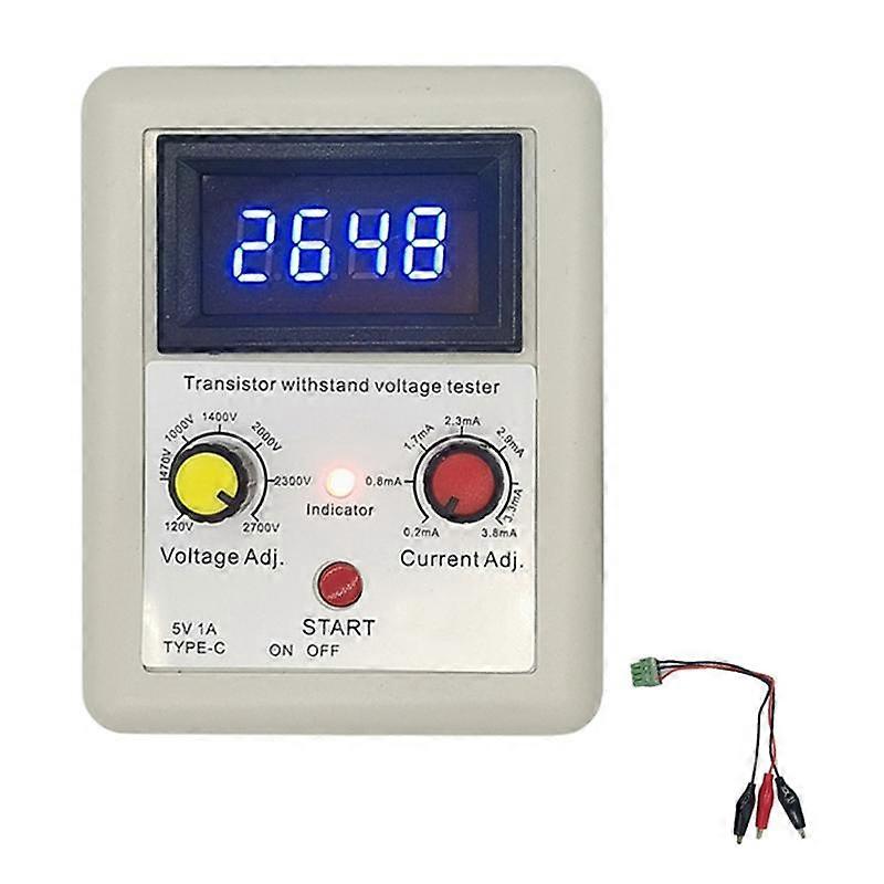 Voltage Capability IGBT Transistor Tester Diode MOS Triode LED Voltage Testing Tool Withstand Voltage Tester White+Blue
