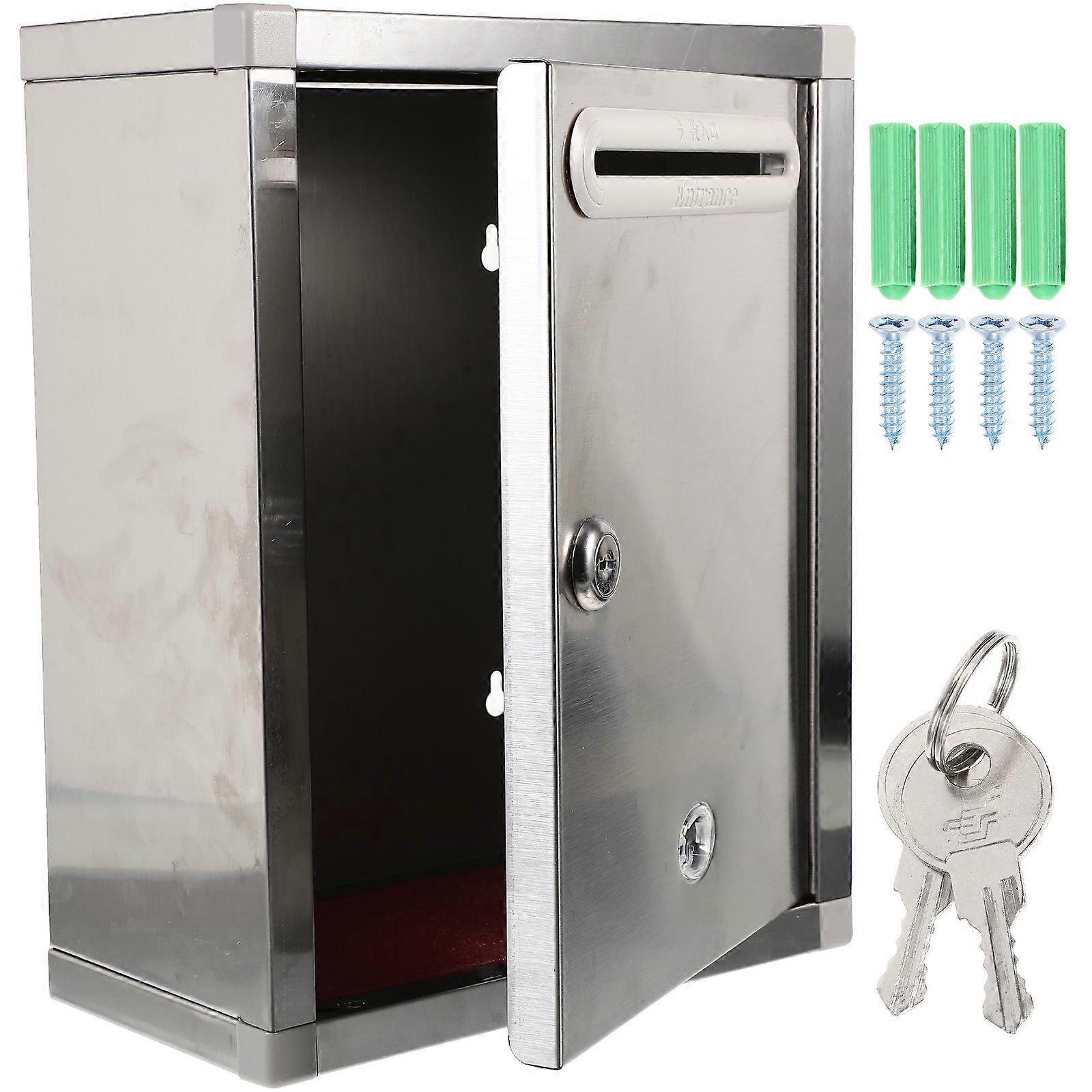 1pc Rust-proof Letter Box Creative Letter Box Stainless Steel Mailbox
