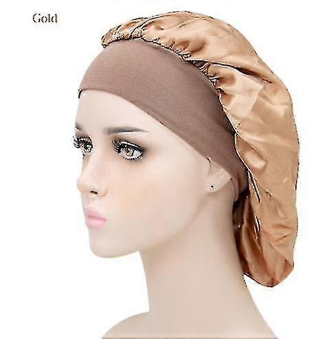 واسعة بريم اللون الصلب ليلة كاب السيدات أزياء تمتد غطاء الشعر غسل الغطاء