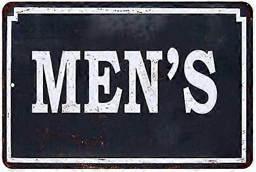 Sinal de banheiro masculino Vintage Retro Reprodução Presente Tin Sign 8x12 polegadas OU 12x16 polegadas Modo 4293