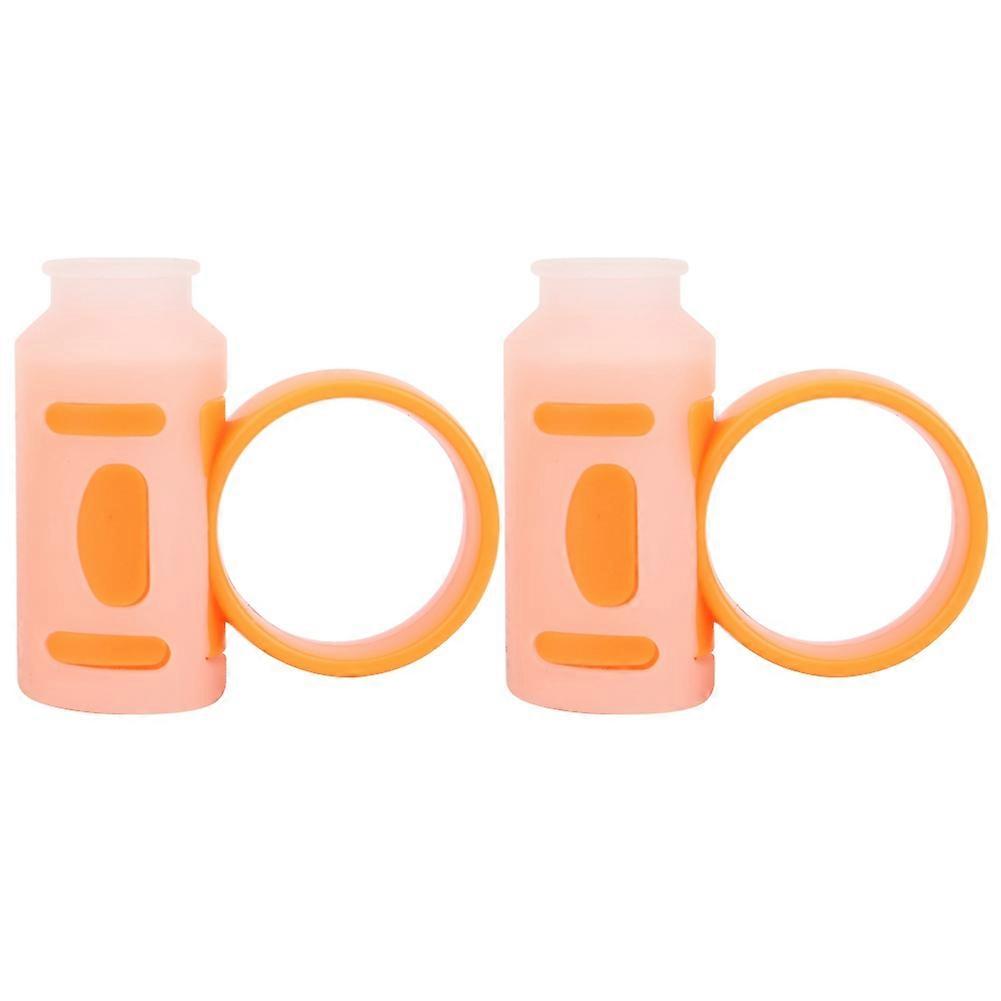 Drum Stick Control Clip Finger Controller Anti Slip Drummer Rotating Auxiliary Tool(Blanc Orange )_Gifts and giveaways