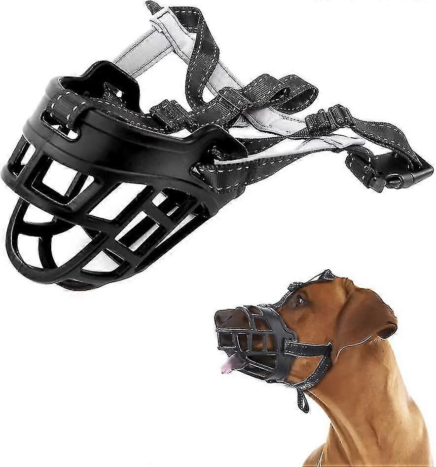 Dog Muzzle, coș bot pentru câini S M L, previne mestecarea lătratului mușcătură Reglabil Dog Muzzles permite băut gâfâit Zekai