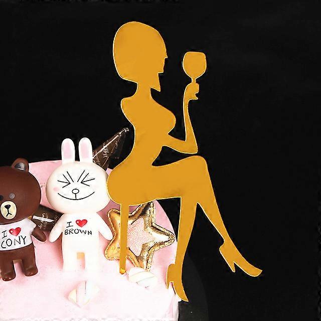 Red High Heels Lady Happy Birthday Acrylic Cake Topper Wedding Girls ...