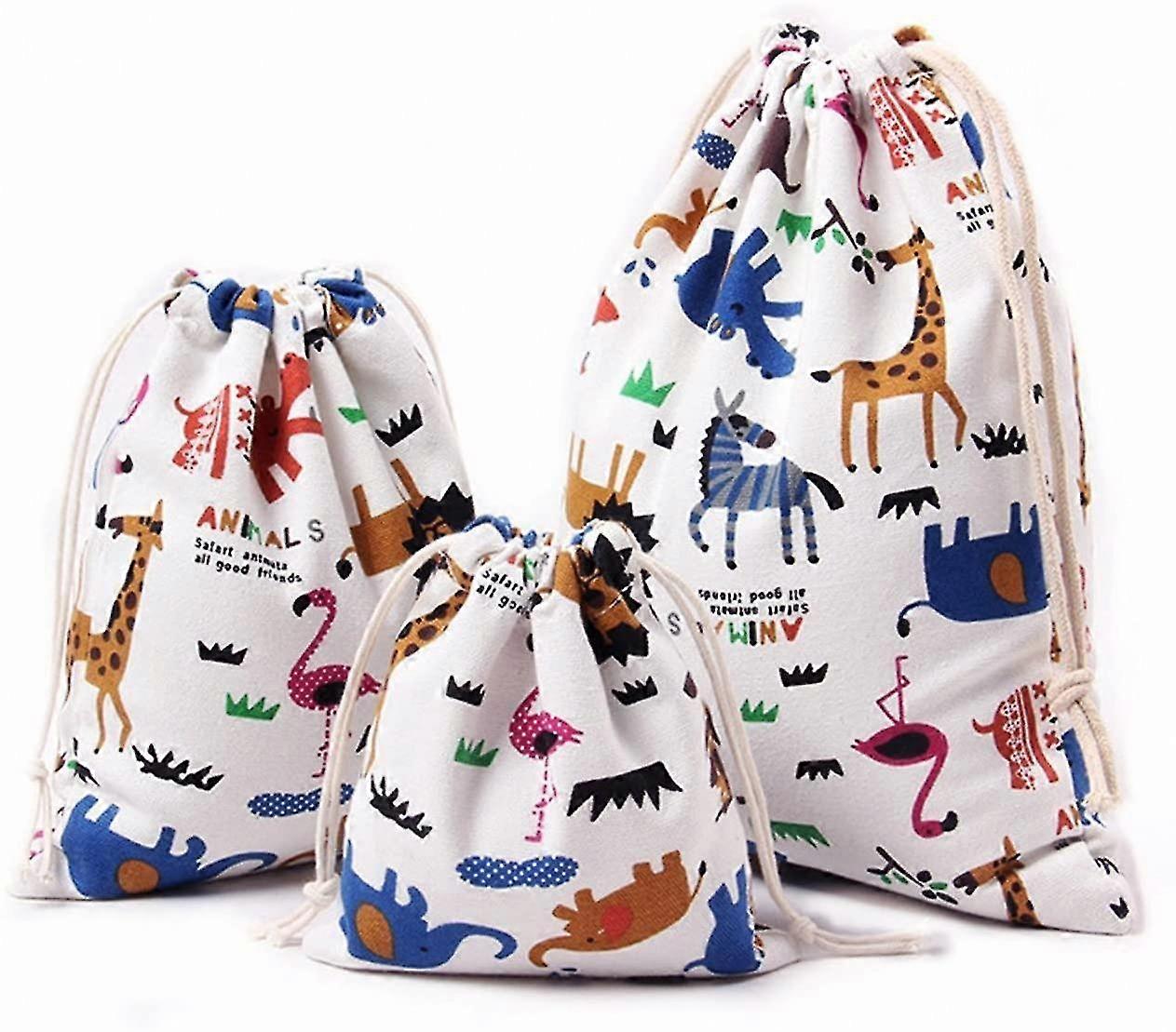 3-Piece Drawstring Storage Bag Set,   Bag, Drawstring Bag