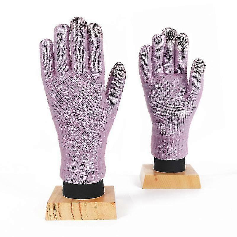 Donne a maglia Gs Touch Screen Fe Mitten Addensare caldo