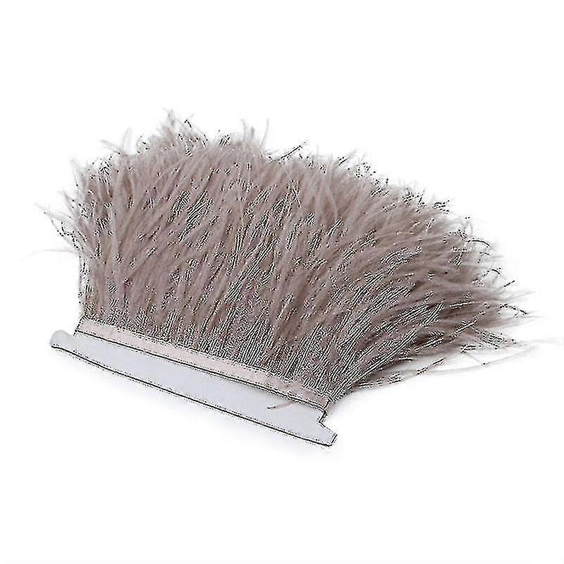 2m Ostrich Feathers Trim Plumes Ribbon Selvage for DIY Crafts and Costumes