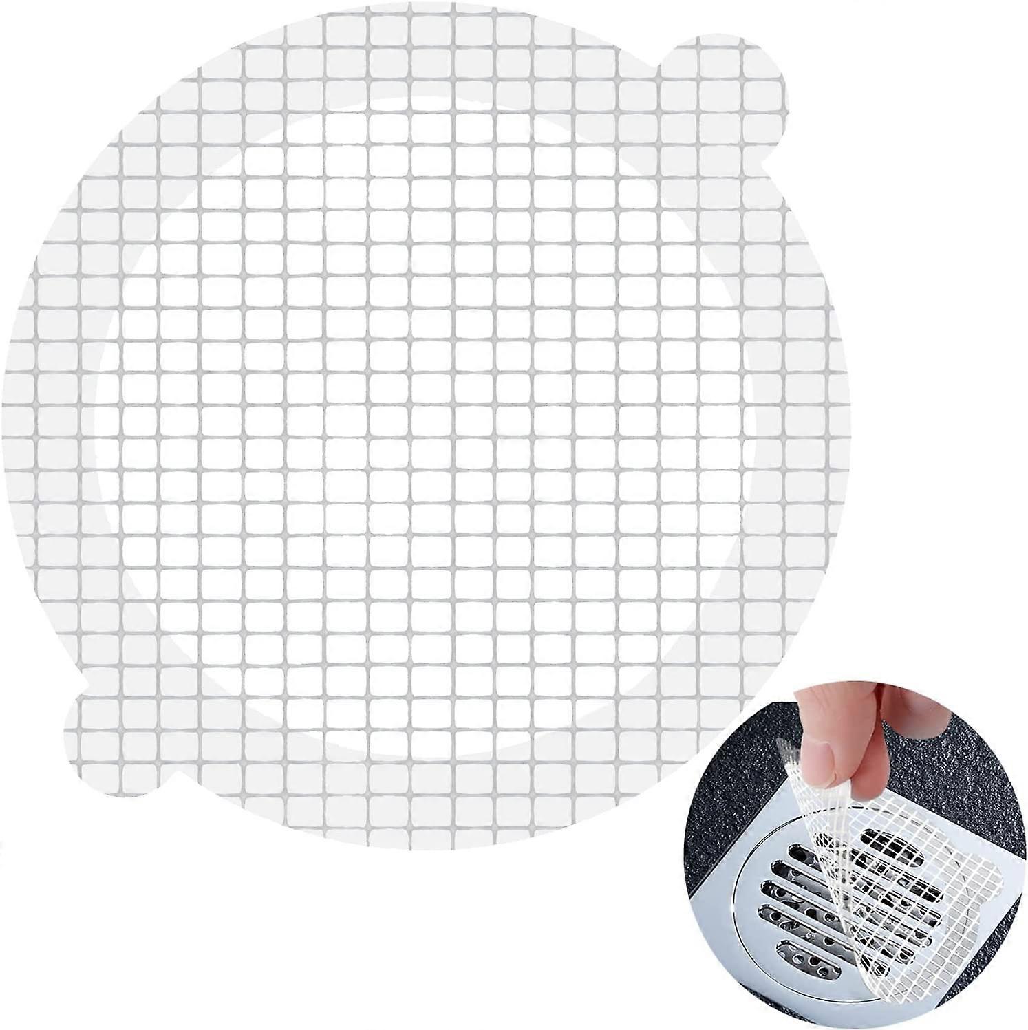 50pcs Disposable Shower Hair Catchers - Self-Adhesive Mesh Drain Filters For Bathroom, Sink, Tub