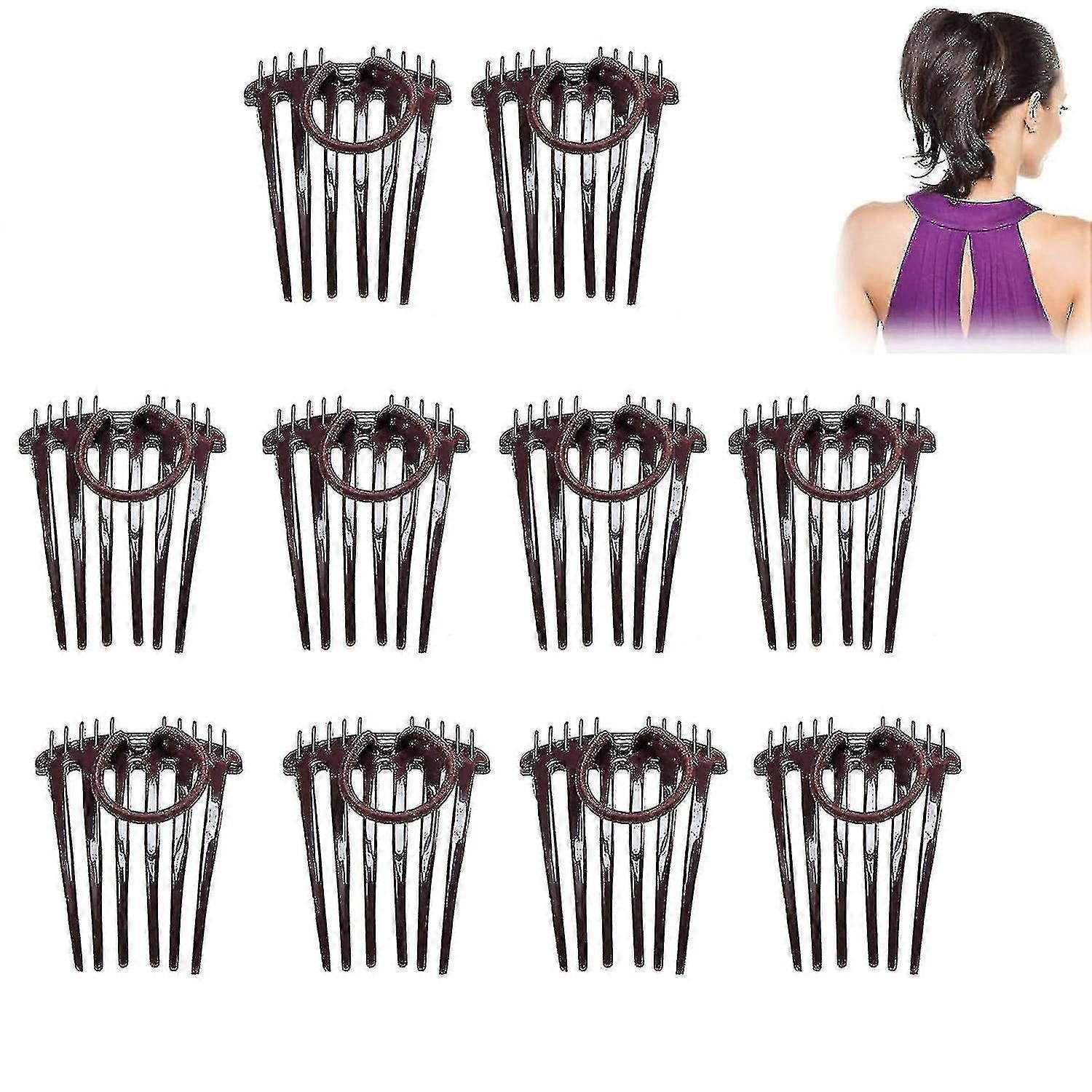 Bandette Comb, Bandette Comb With Elastic Band, Twist It Up Comb, Ponytail Bump It Up Volume Inserts Combs Fluffy Hair Comb