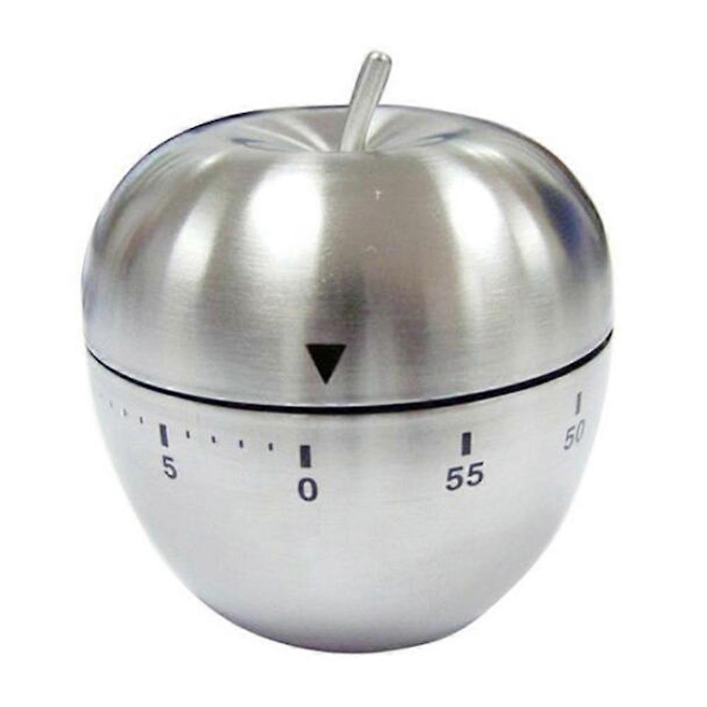 Kitchen Tool Apple Shape Timer Stainless Steel Clock