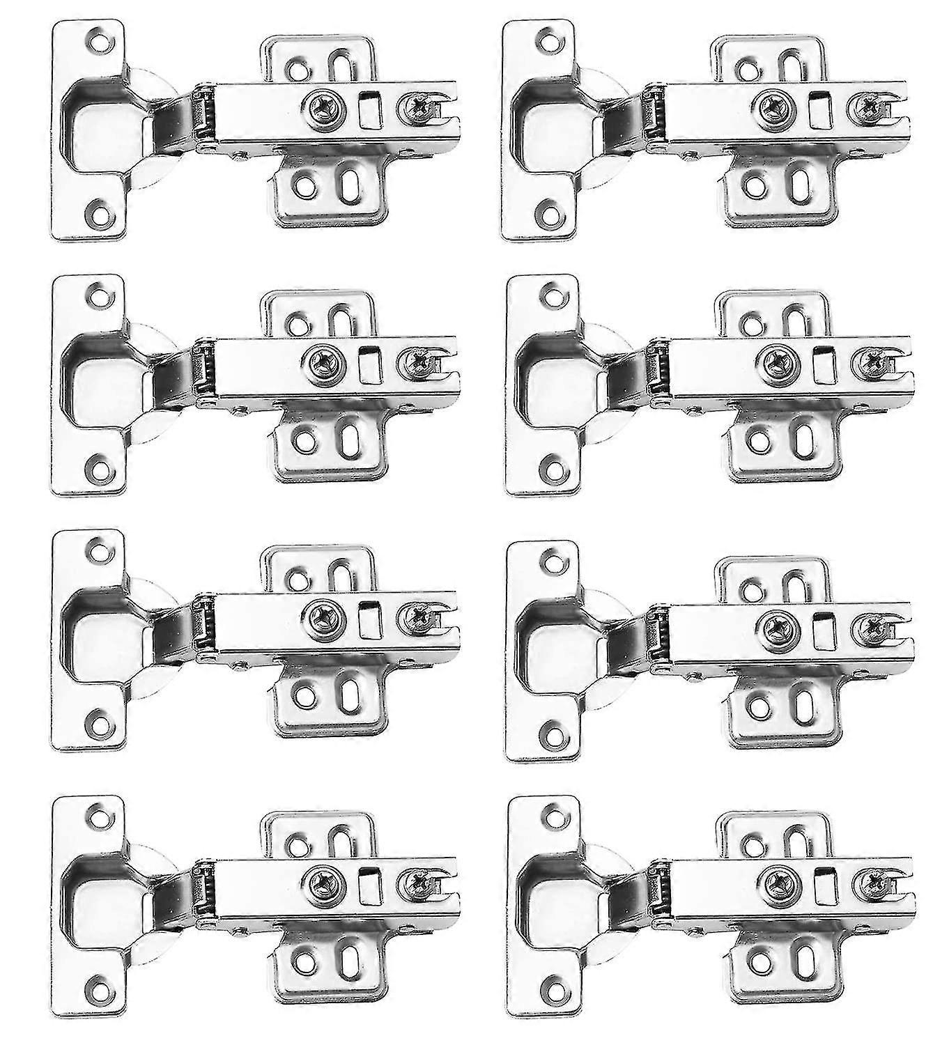 8pcs Cabinet Hinges Kitchen Cupboard Hinges, Bedroom Wardrobe Door Hinges