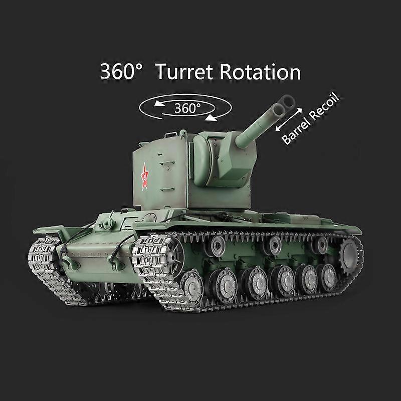 Christmas Gift 1/16 TK7.0 Soviet KV-2 RC Tank Gigant 3949 RTR Model ArmyGreen Painted Toy Model TH19753-SMT5
