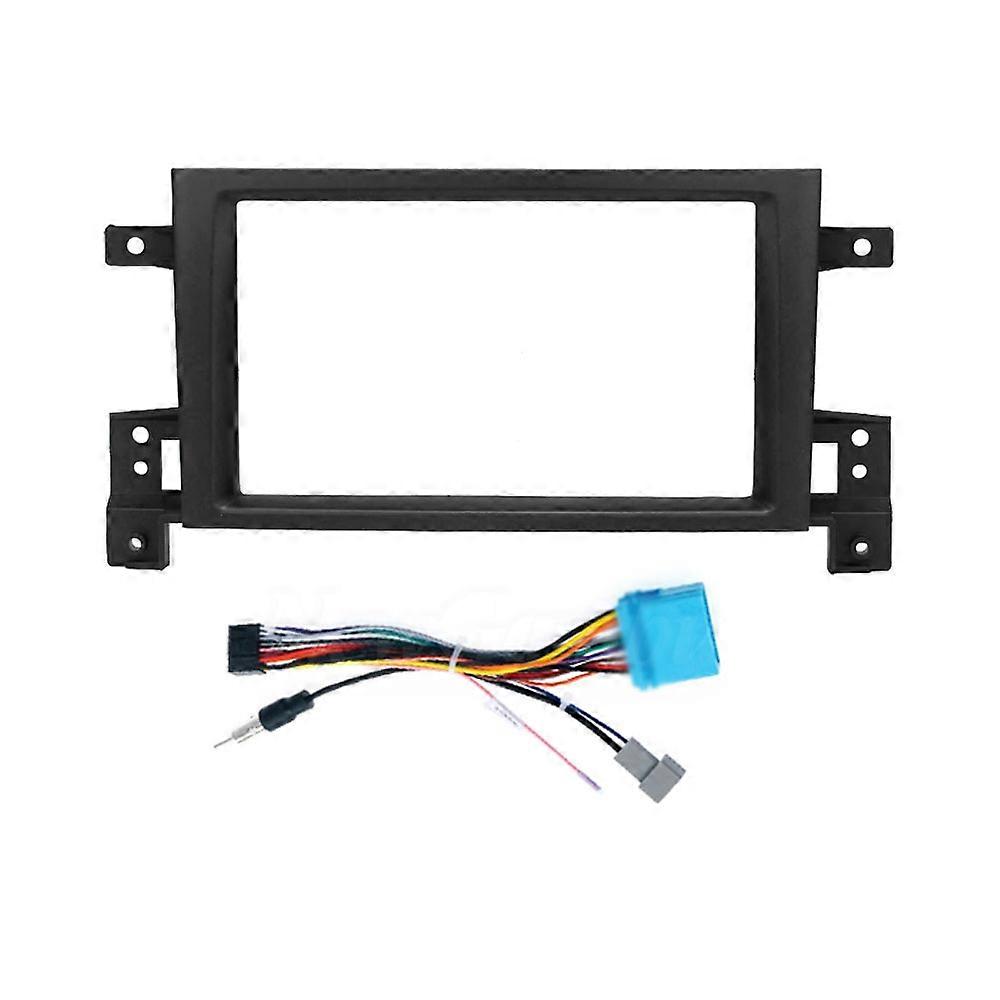 2 Din For Suzuki Grand Vitara 2005 -2015 Frame Audio Adaptor Dash Trim kit Facia Panel Radio Player screen ABS