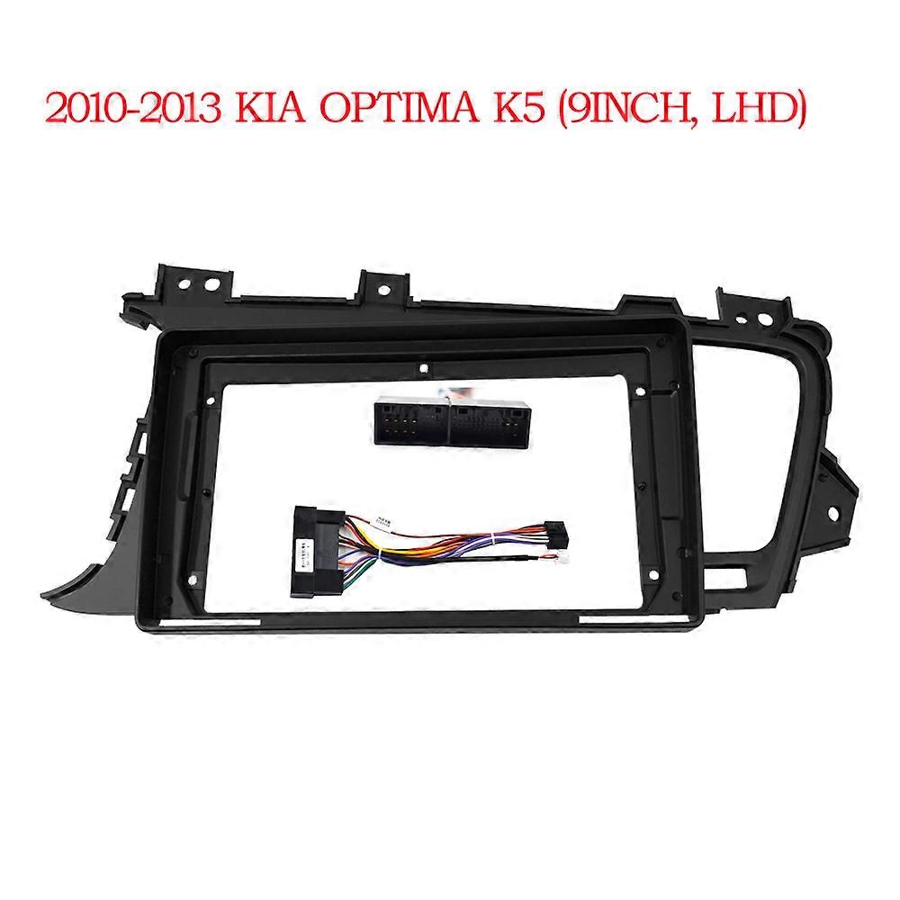 2 DIN 9 Inch Car Double Din Radio Player DVD Stereo Radio Pane LDashboard Frame for KIA K5 Optima 2011-2015